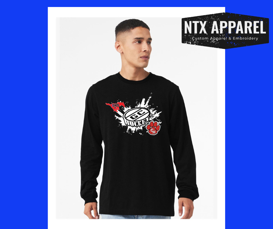 Ice Hockey- Long Sleeve T-Shirt