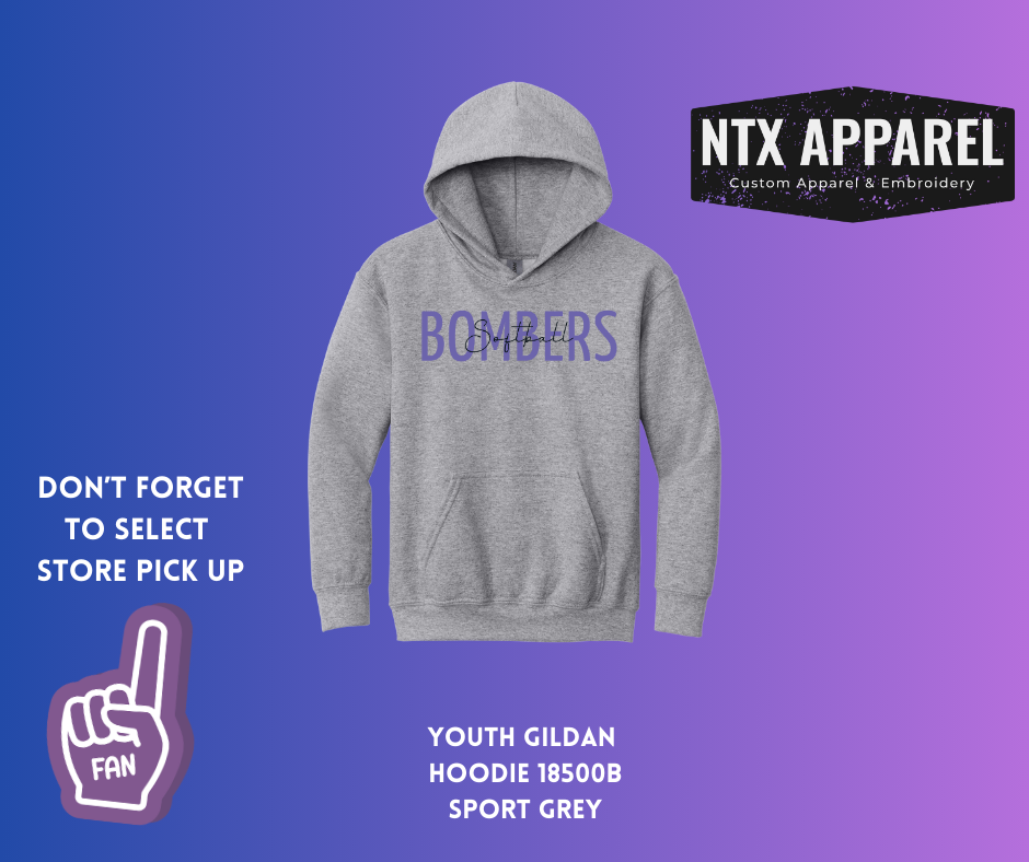 Purple Bombers- Youth Hoodie