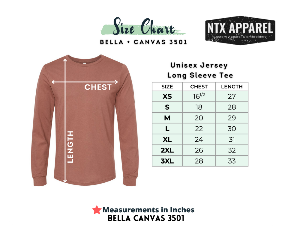 Panther Red & Black- Bella+Canvas Long Sleeved T-Shirt