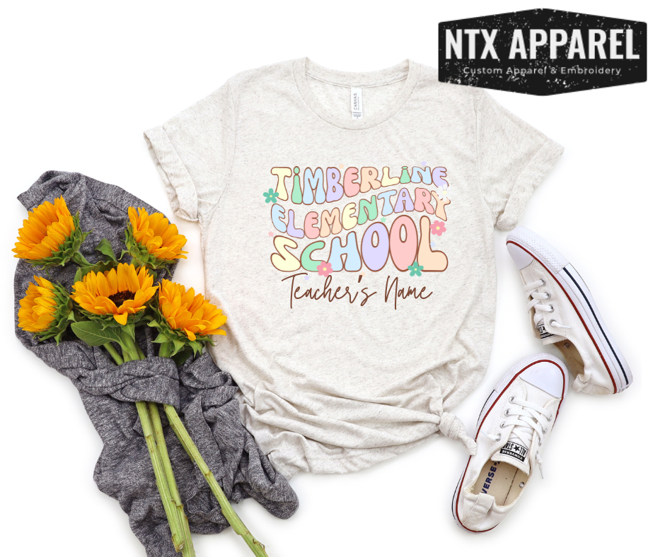 Custom Teacher Appreciation T-Shirt- Teacher Name