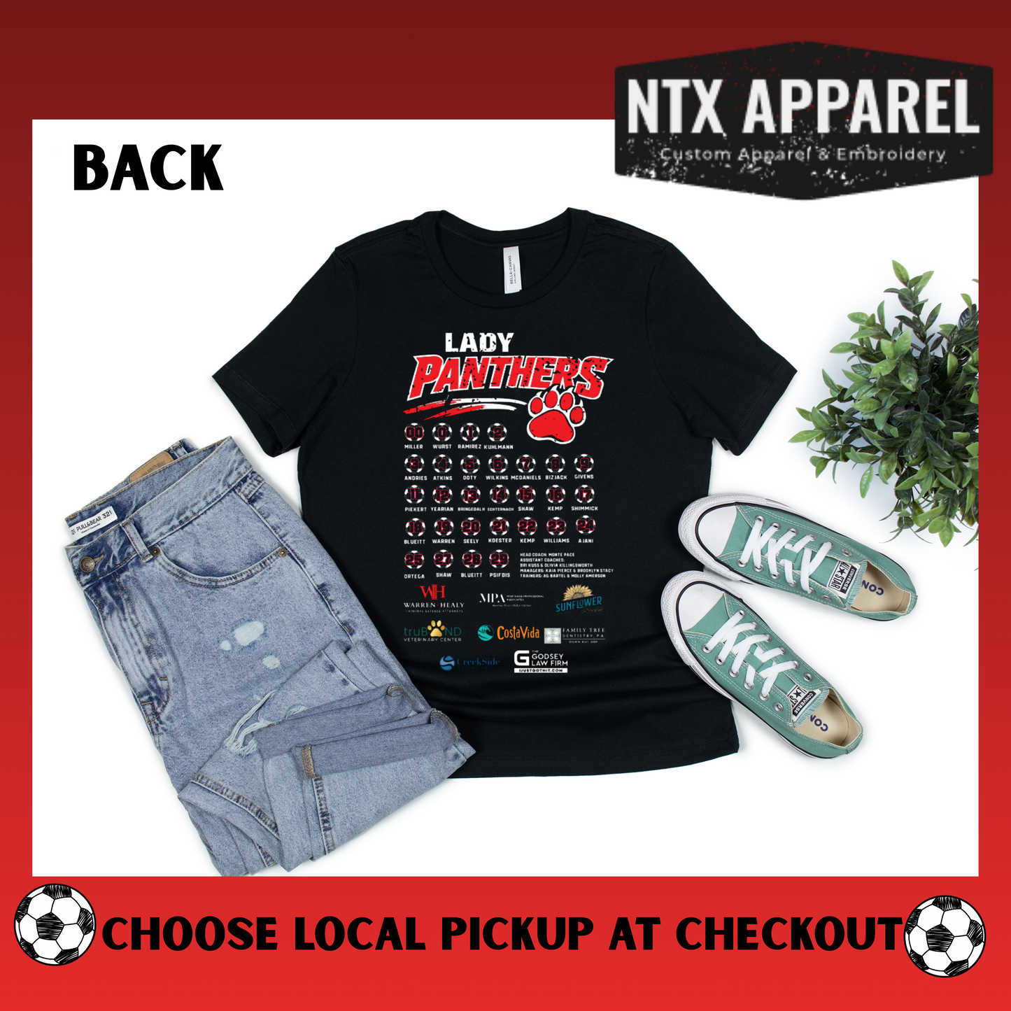 Lady Panther Soccer Playoff T-Shirt