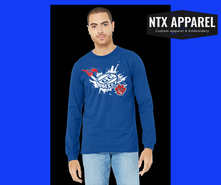 Ice Hockey- Long Sleeve T-Shirt
