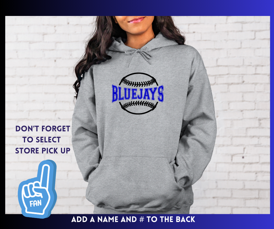 Blue Jays Center Field: Adult Hoodie