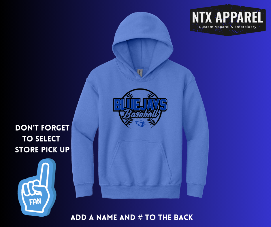 Blue Jays Baseball- Youth Hoodie