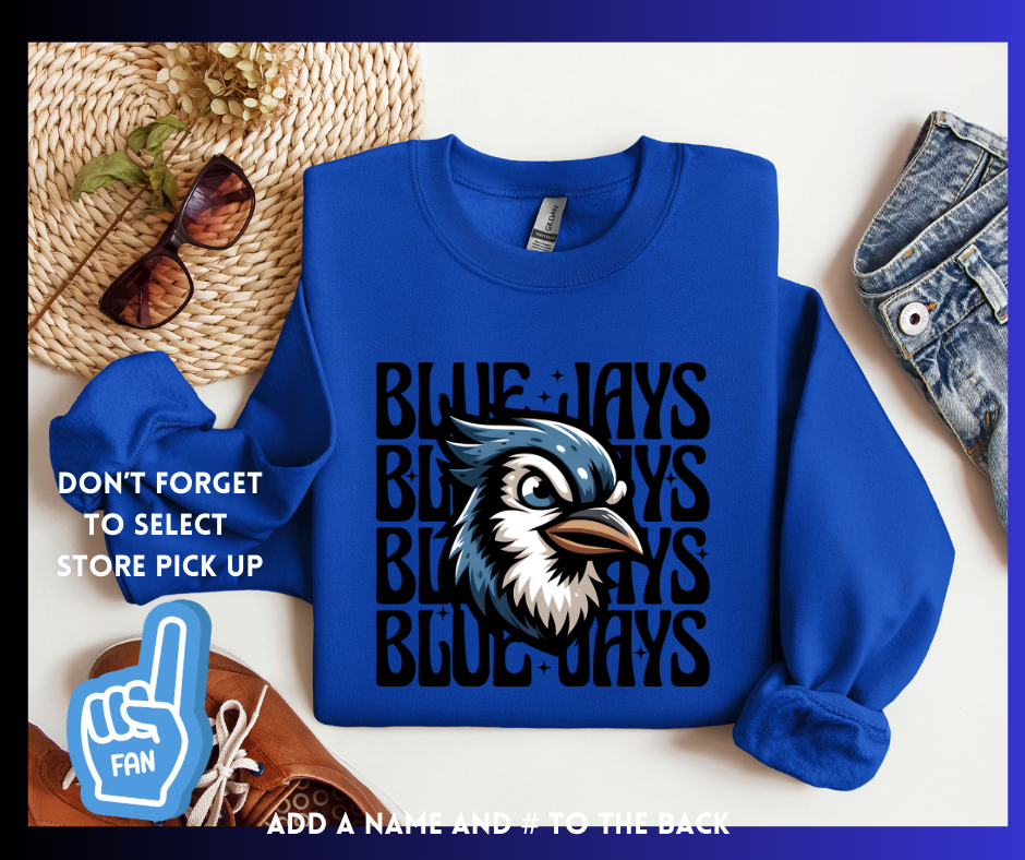 Blue Jays Blue Jays: Adult Crewneck Sweatshirt