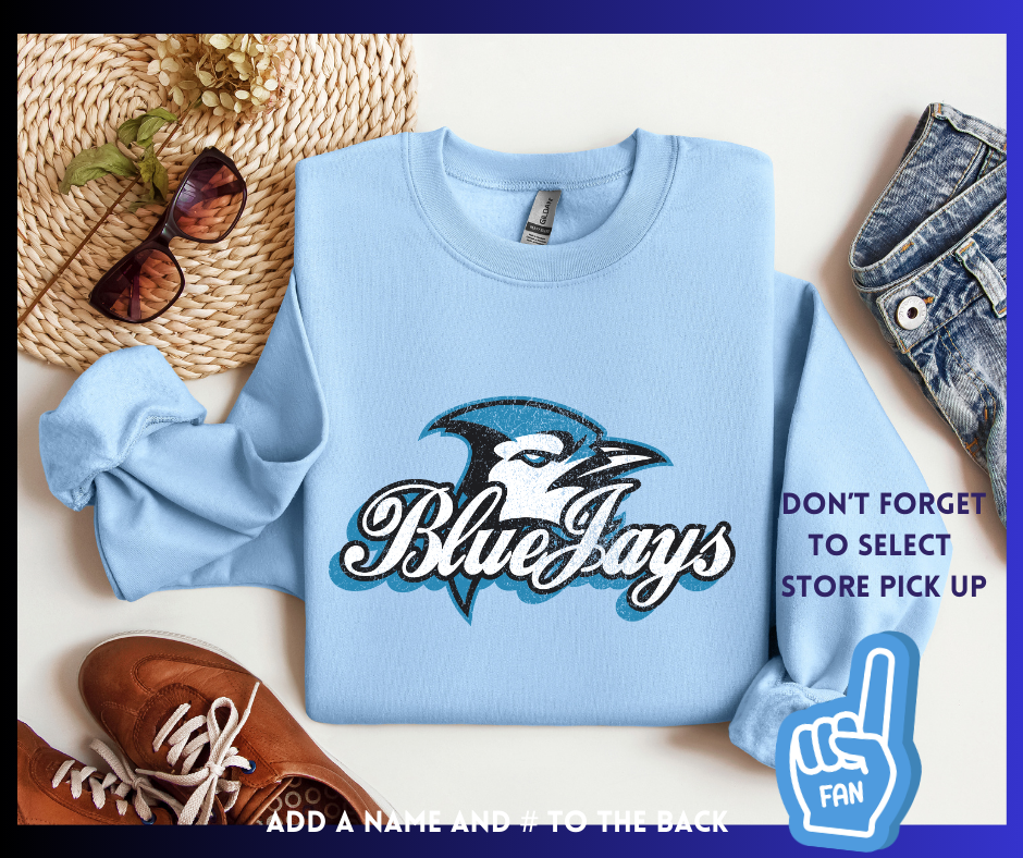 Blue Jays Retro: Adult Crewneck Sweatshirt
