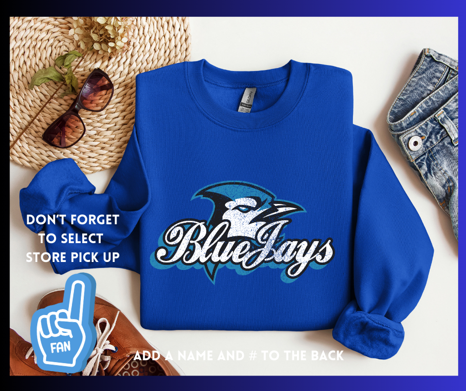 Blue Jays Retro: Adult Crewneck Sweatshirt