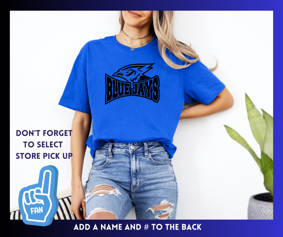 Blue Jays Black Print T-Shirt