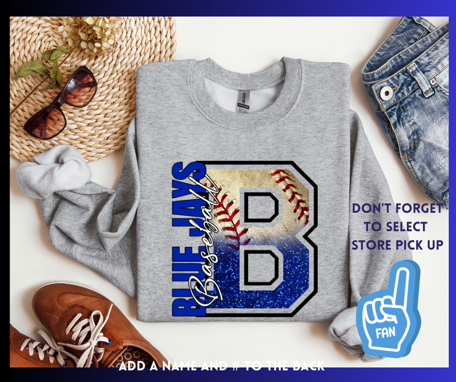 Blue Jays Big B: Adult Crewneck Sweatshirt