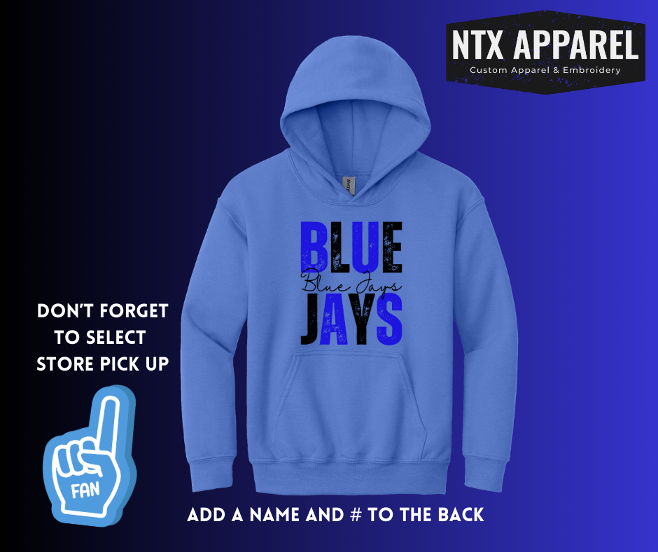 Blue Jays Black & Royal - Youth Hoodie