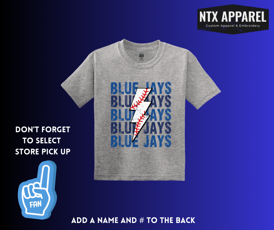 Blue Jays Lightning Strike: Youth T-Shirt