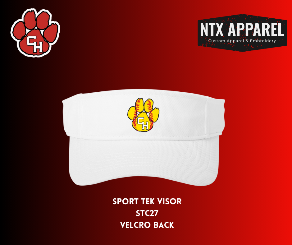 CHHS Panther Softball Embroidered Visor