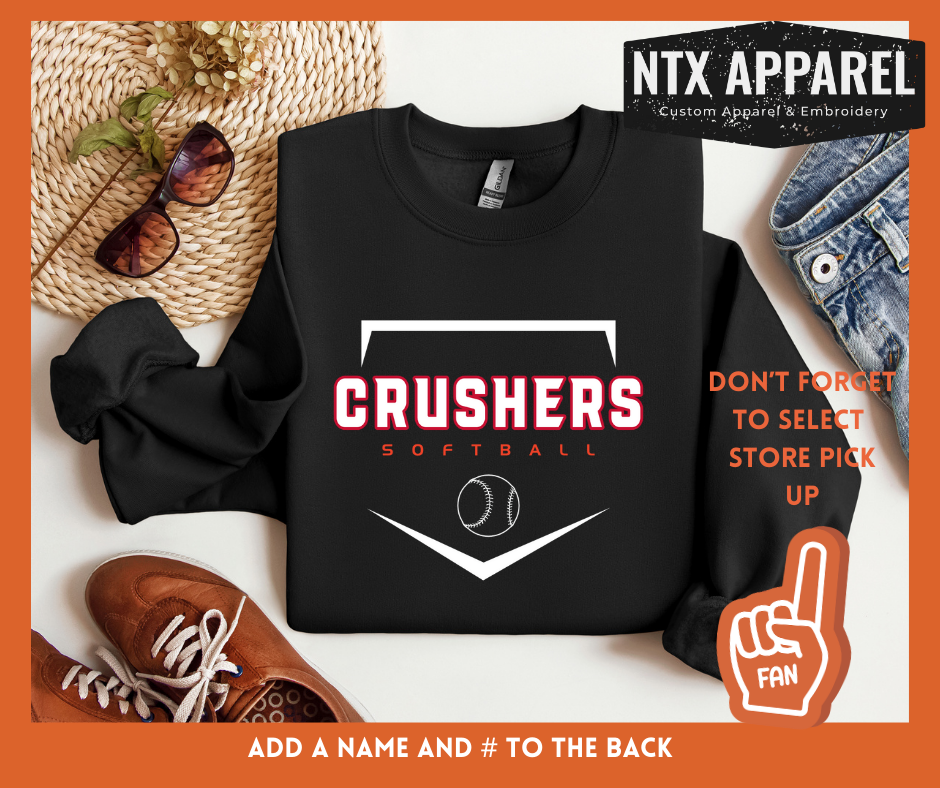 Crushers Diamond: Adult Crewneck Sweatshirt