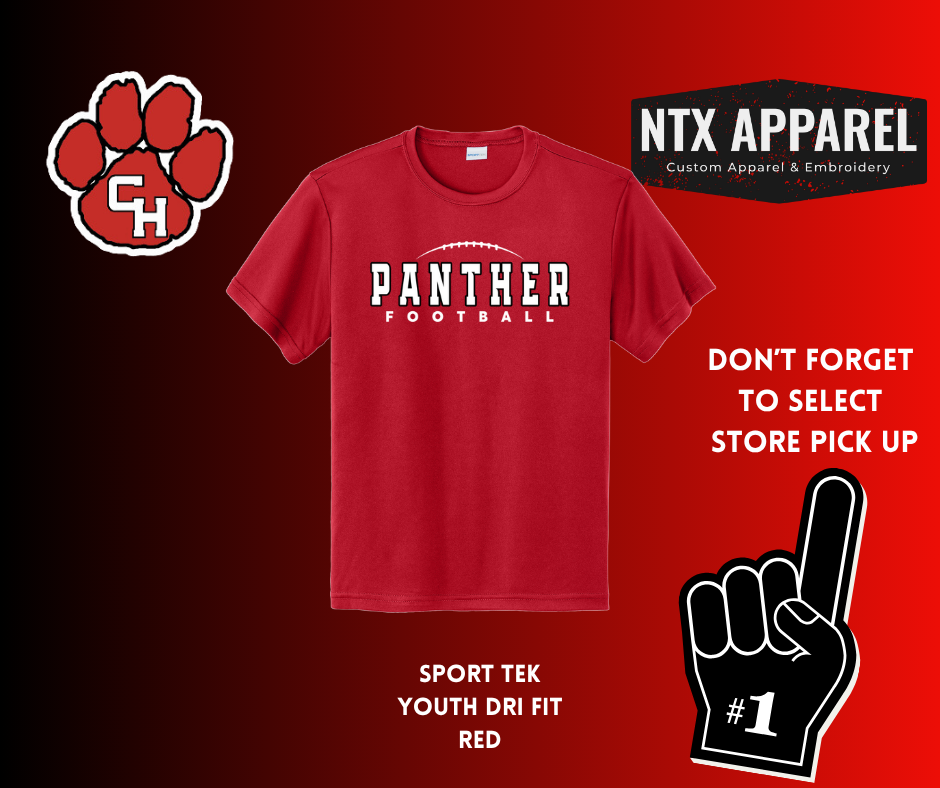 Panther Red-Youth Dri Fit T-shirt