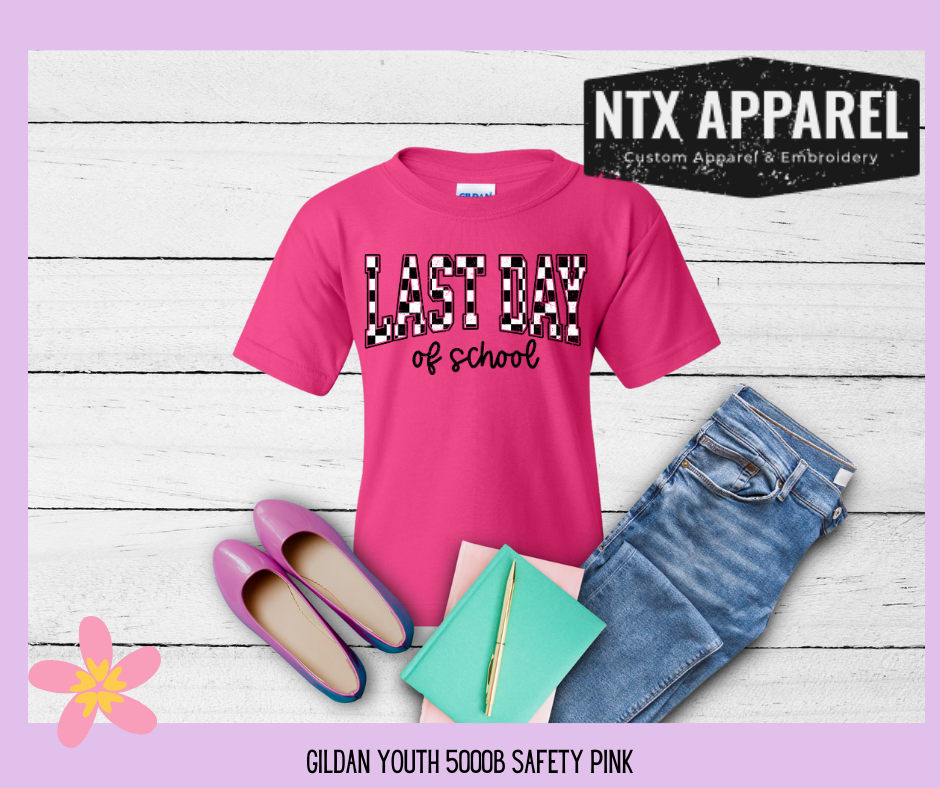 Checkered Last Day Youth T-shirt