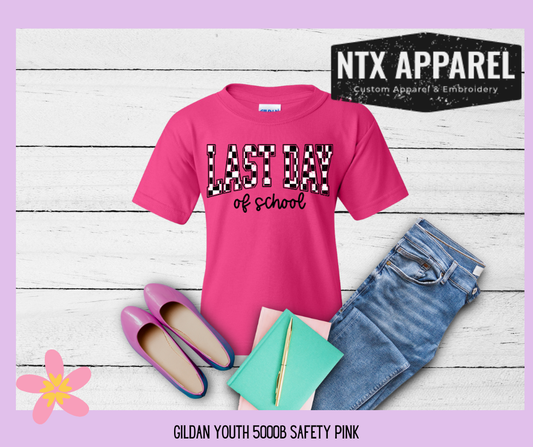 Checkered Last Day Youth T-shirt