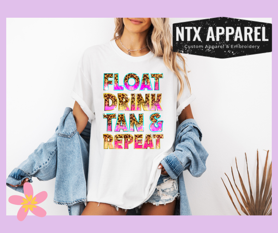 Float Drink Tan & Repeat T-Shirt