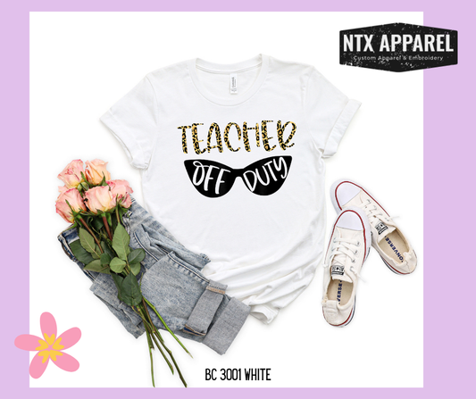 Teacher Off Duty Cat Eye Sunglasses-T-Shirt
