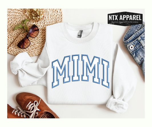 Basic Mimi Embroidered Crewneck Sweatshirt