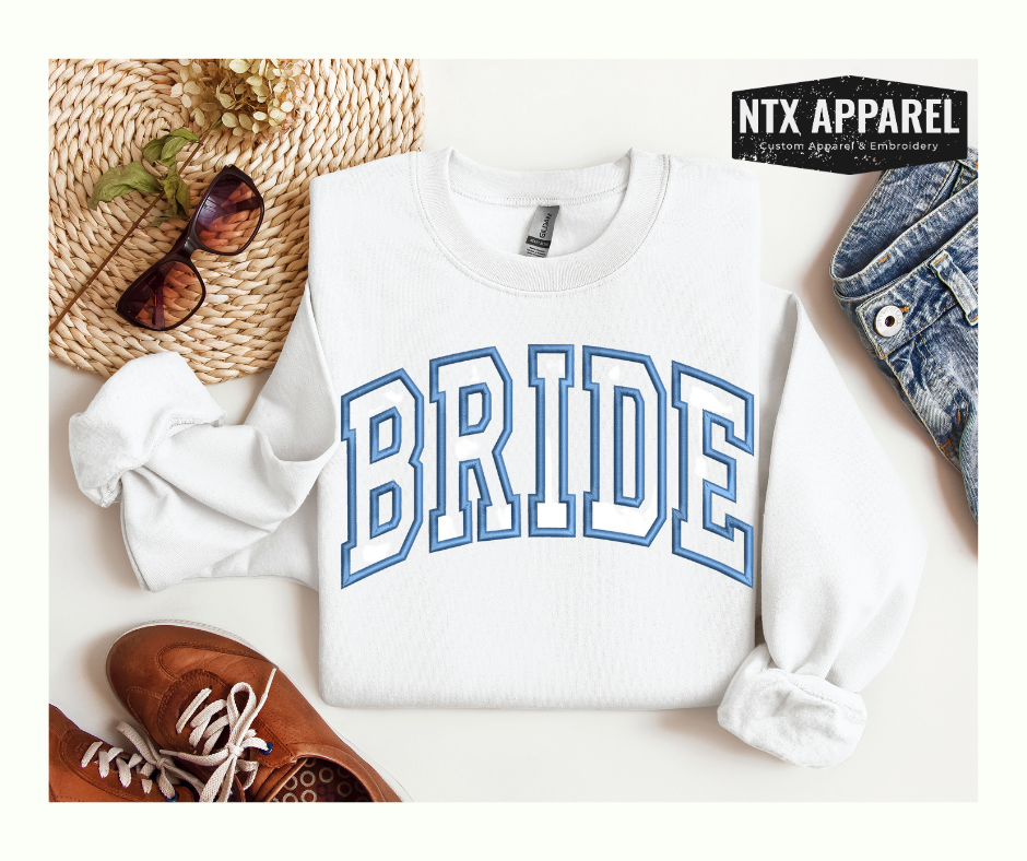 Basic Bride Embroidered Crewneck Sweatshirt