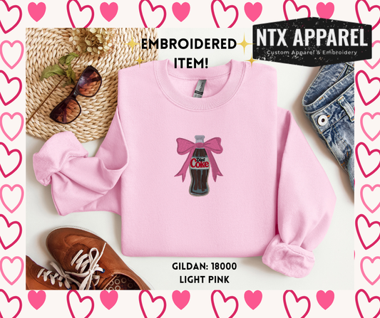 Diet Coke Embroidered Crewneck Sweatshirt