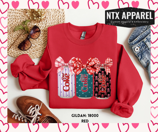 Diet Coke Valentine Crewneck Sweatshirt