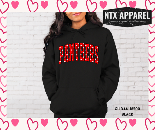Panther Red Valentine Hoodie