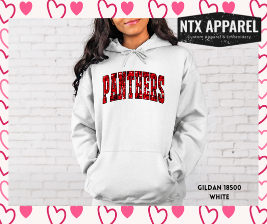 Panther Sequin Valentine Hoodie