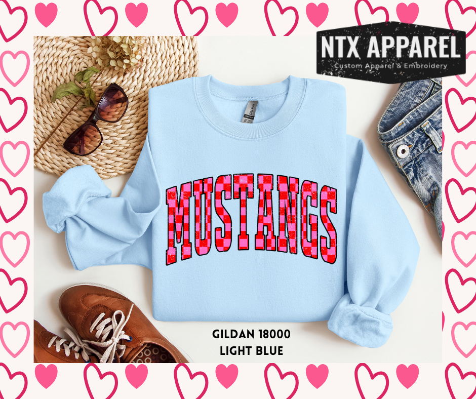 Mustang Pink Crewneck Sweatshirt