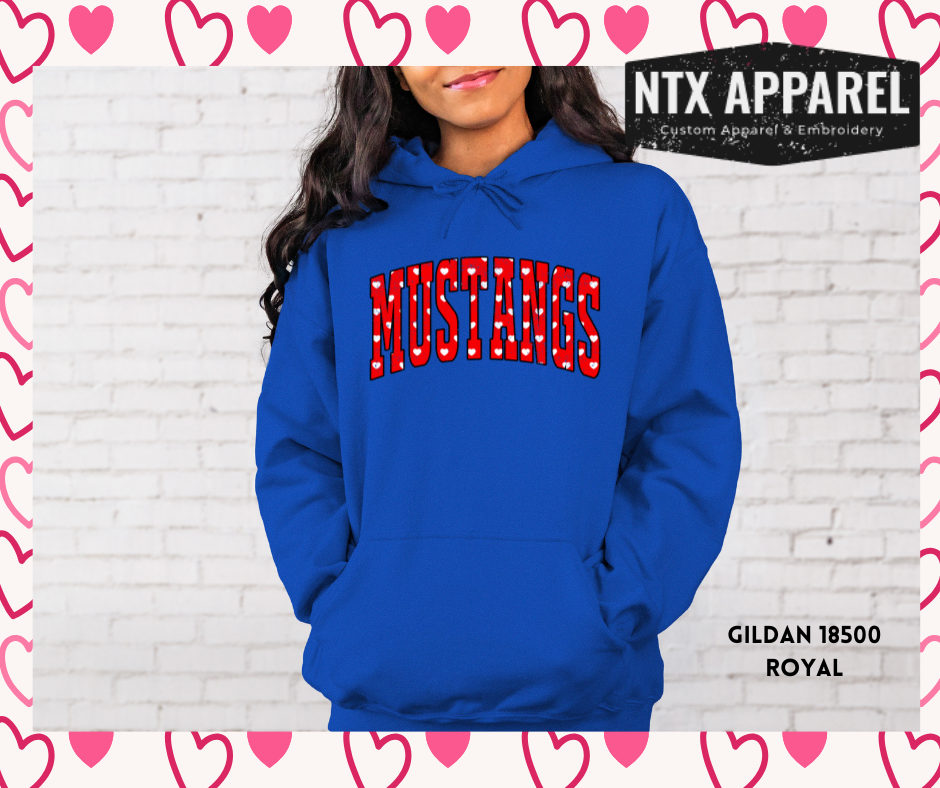Mustang Red Valentine Hoodie