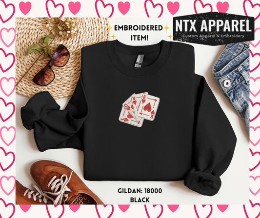 LOVE  Embroidered Crewneck Sweatshirt