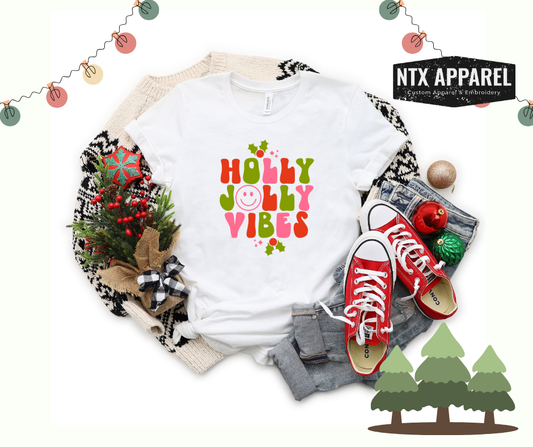 Holly Jolly Vibes-T-Shirt