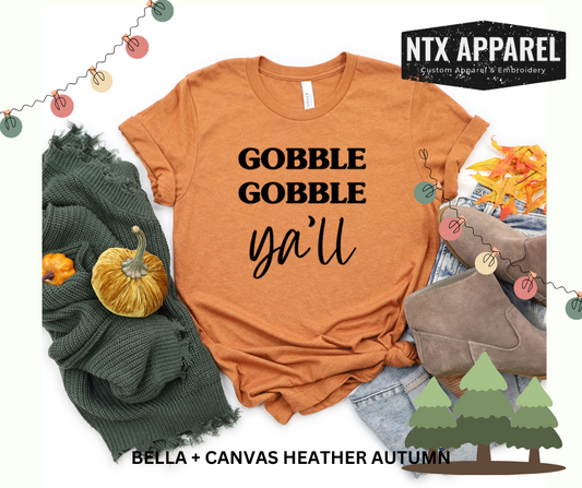 Gobble Gobble Y'all-T-Shirt