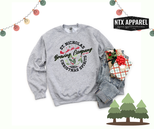 St. Nick Brewing Company-Crewneck Sweatshirt