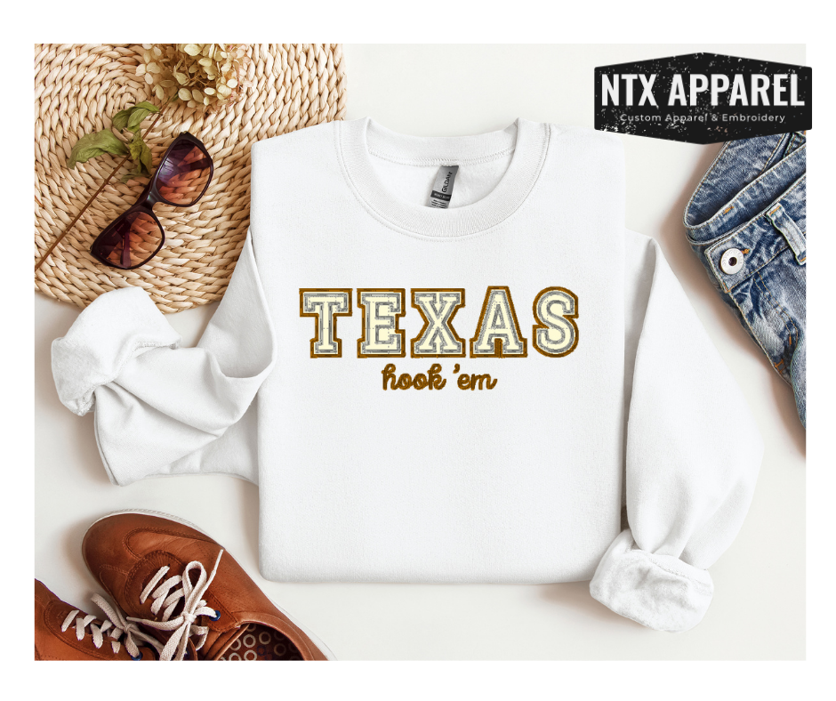 Hook 'Em Crewneck Sweatshirt