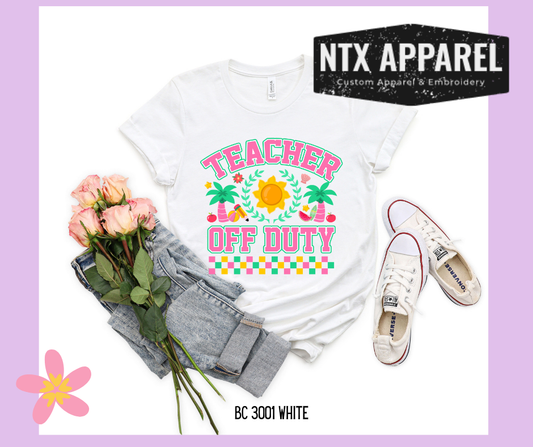 Bright Teacher Off Duty- T-Shirt
