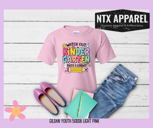 Watch Out Kindergarten Youth T-Shirt