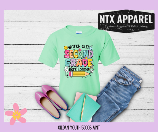 Watch Out 2nd Grade Youth T-Shirt