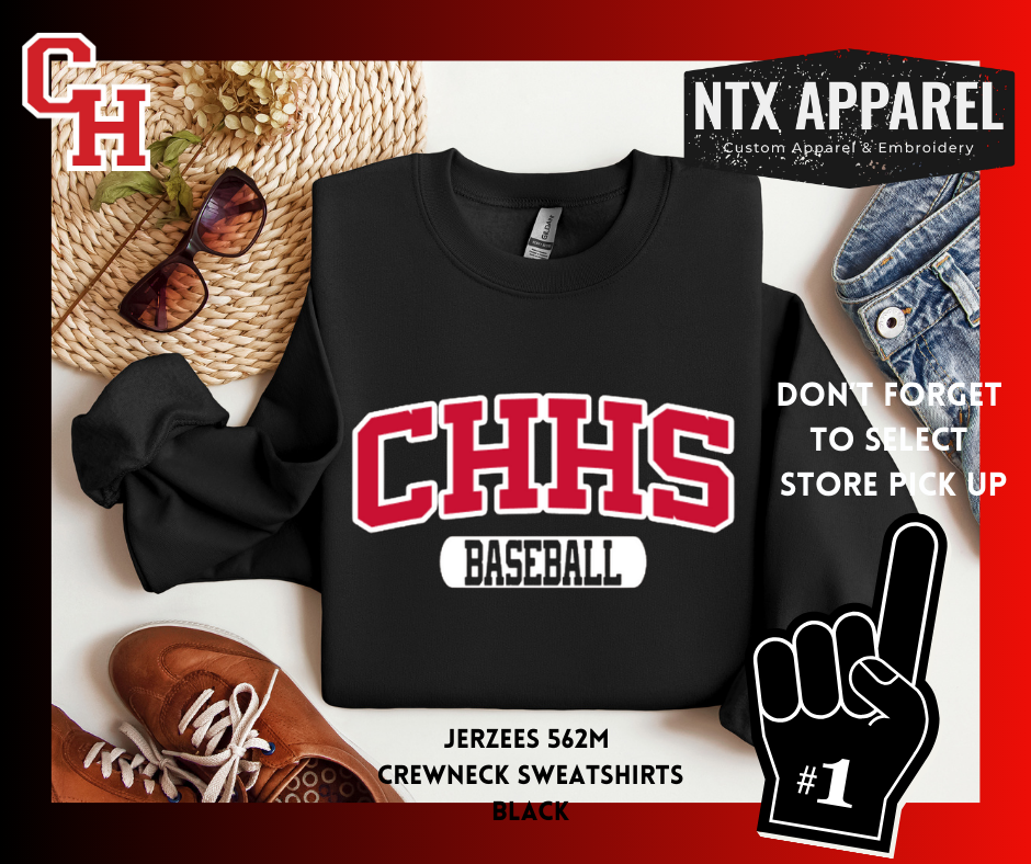 CHHS Baseball Crewneck Sweatshirt