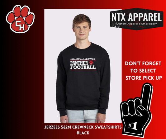 Panther Football- Crewneck Sweatshirt