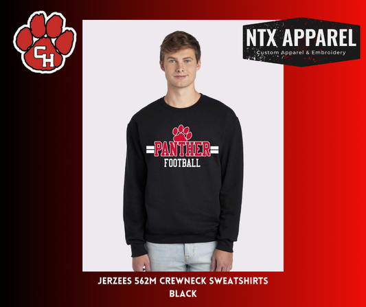 Panther Red & Black- Crewneck Sweatshirt
