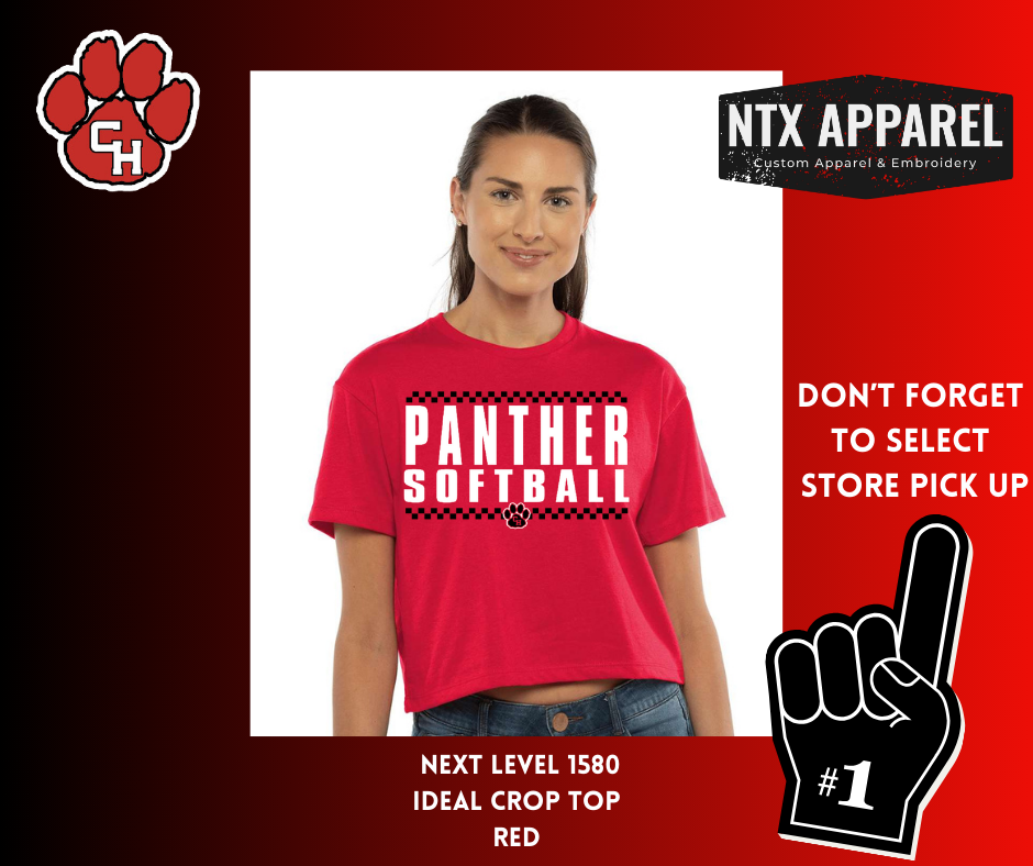 CHHS Softball Checkered Crop