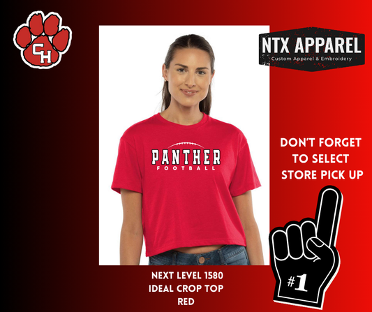 Panther Red Crop Top