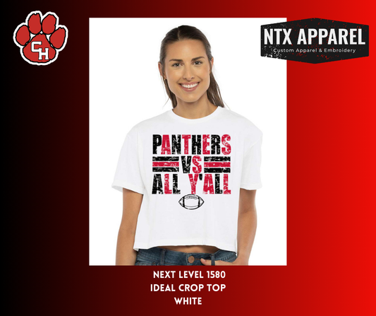 Panthers vs All Yall Crop Top