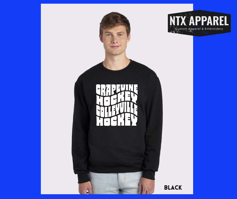 Hockey Wave-Crewneck Sweatshirt