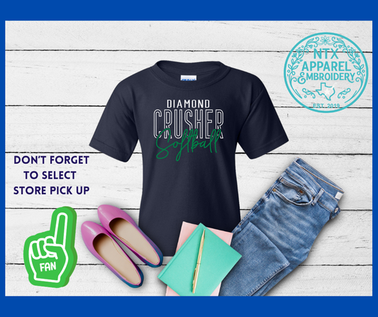 Diamond Crushers Softball: Youth T-Shirt