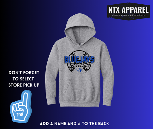 Blue Jays Baseball- Youth Hoodie