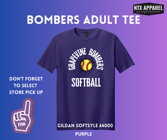 Grapevine Bombers: Adult T-Shirt