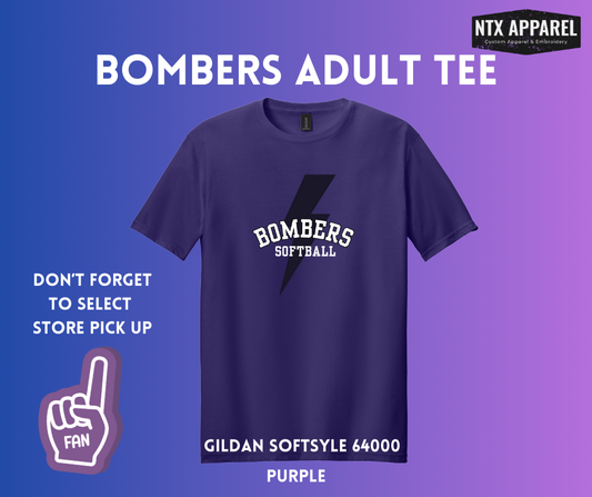 Lightning Bolt Bombers: Adult T-Shirt