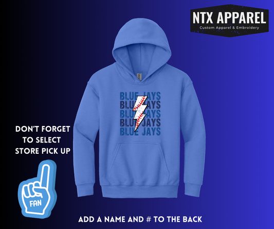 Blue Jays Lightning- Youth Hoodie